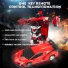 One-key Deformation Transformable Robot Car 2-in-1 Car Model New Deformation Car  Gift