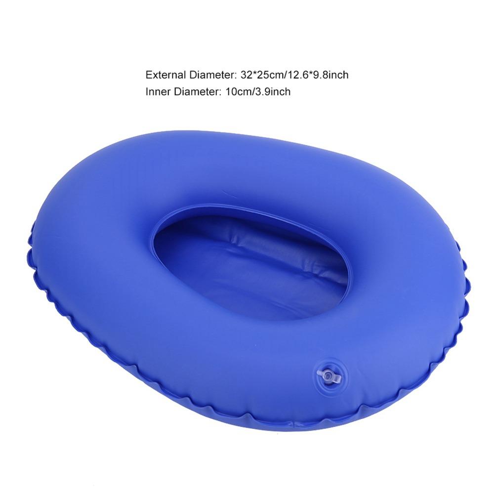 Portable Blue Inflatable Bedpan PU Lightweight Bedpan Easy To Clean Reusable Anti-bedsore Bedpan Home Nursing