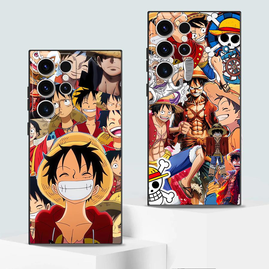 Phone Case for Samsung Galaxy S23 FE S24 S21+ S20 FE S24Ultra S21 S25 Ultra S22 Plus Soft Shell Anime One Pieces