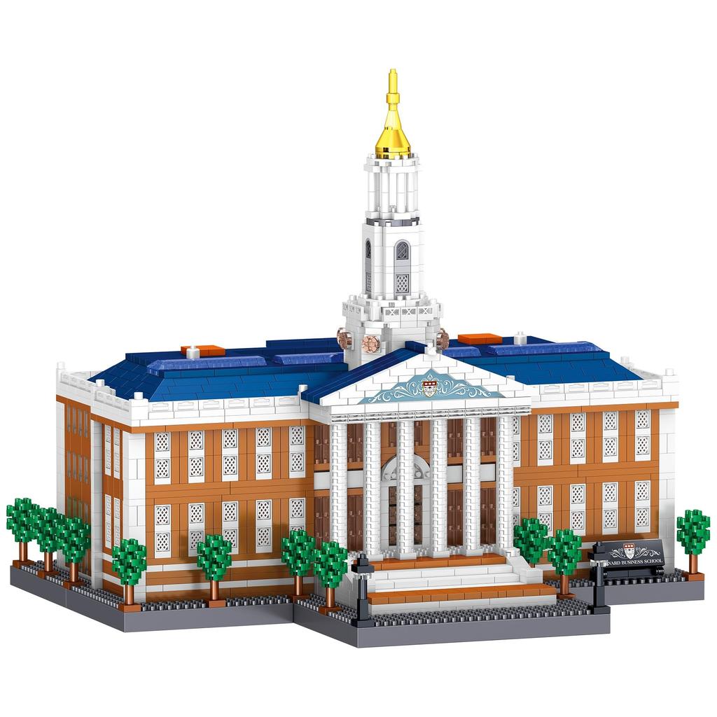 LULUFUN Harvard Business School Micro Blocks Building Blocks, Famous School Model Toy, DIY Hobby Model Kit for Kids and Adults, Birthday, Christmas