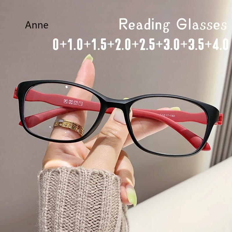Trendy TR90 Ultralight Reading Glasses Men Women High Quality Presbyopia Eyeglasses Fashion Style Far Sight Eyewear for Ladies