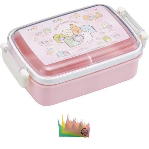 Sumikko Gurashi Bento Box, 1-Tier, Soft Lid, Made In Japan, 450ml, San-X Mole's House Set (Bento Box, Balan)