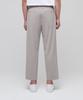 Musinsa Standard Lightweight Wide Drawstring Banded Crop Slacks [Light Beige]