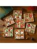 12pcs/set  Faceless Old Man Christmas Wooden Pendant Box Set Christmas Tree Small Pendant Christmas