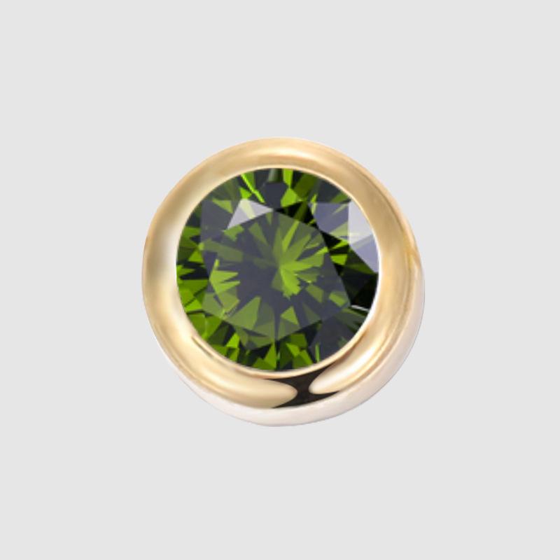 Dicembre Acciaio al Titanio Strass Collana Bracciale Fai da Te Ciondolo Tondo Charm