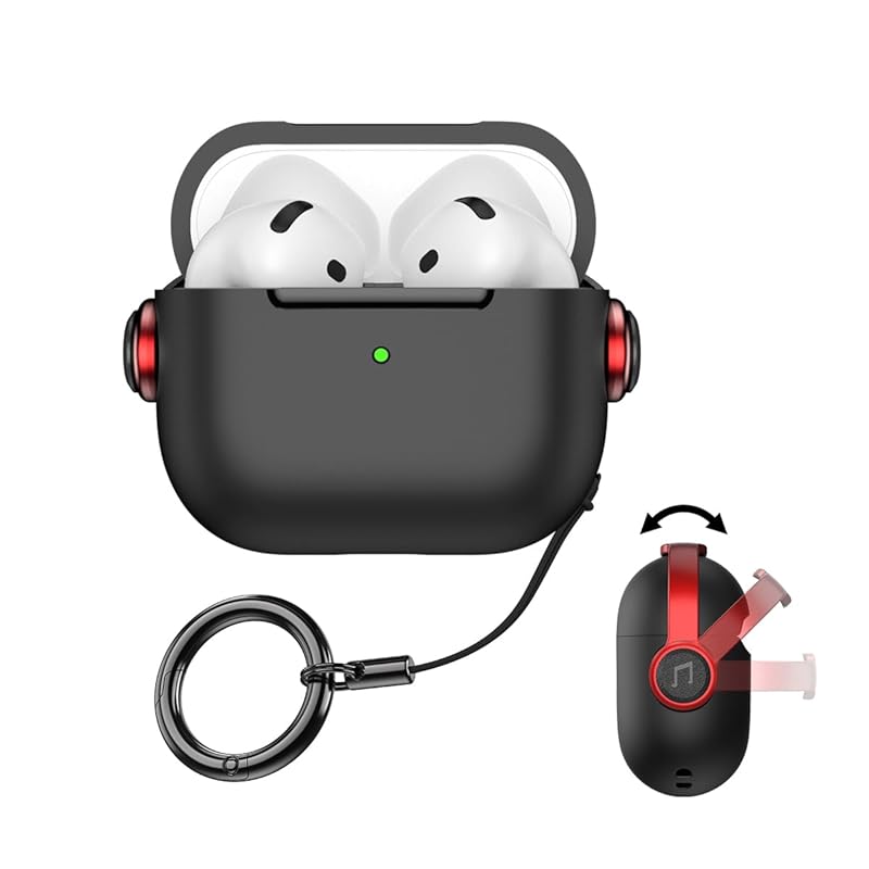 

HEIGKOIK [Released in 2024] Airpods 4 case AirPods 4th generation TPU with lock Can be charged while wearing Shockproof lightweight Scratch prevention