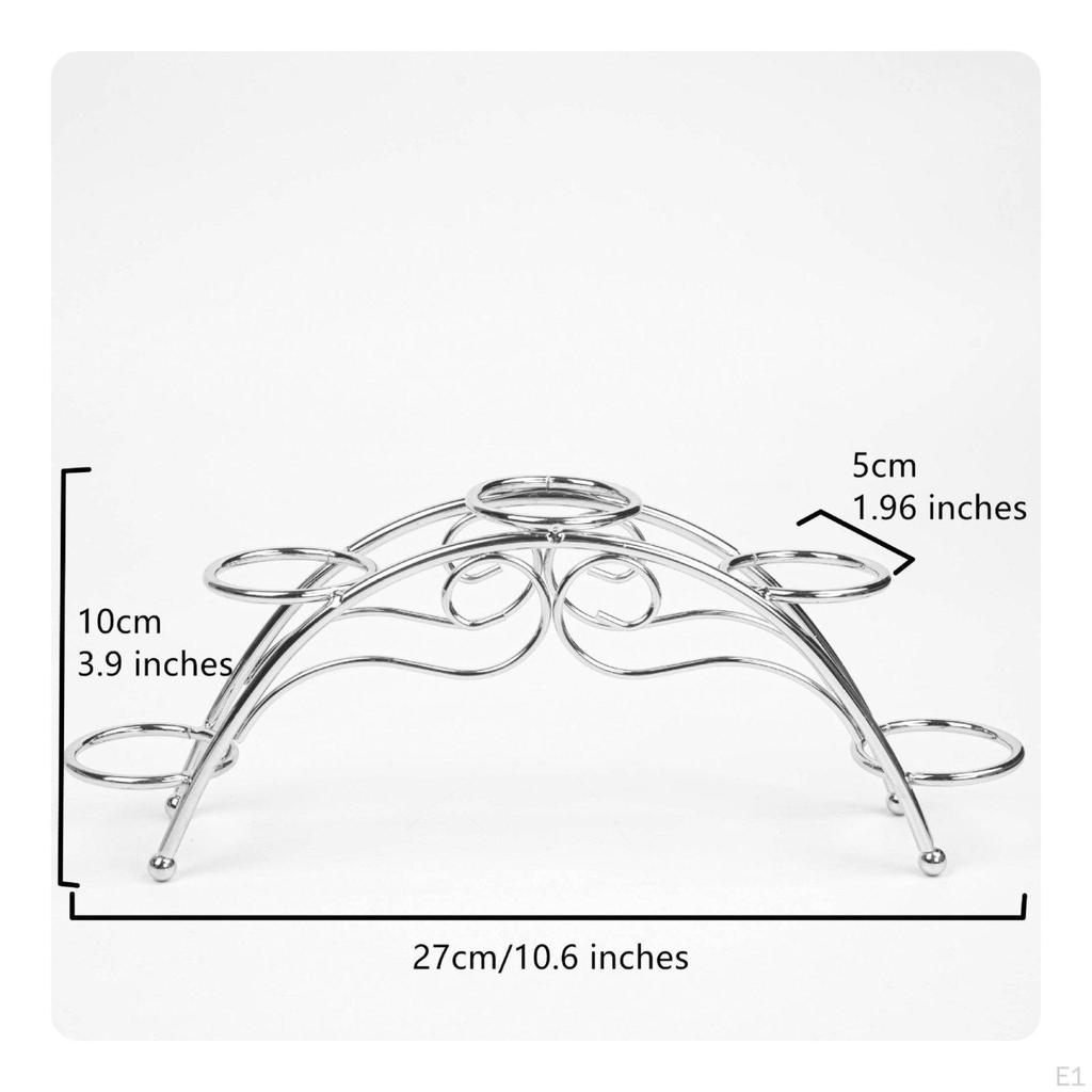 Crystal Ball Stand Electroplated Metalized Finish Holder Stable Base Metal for