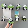 8 Stück/Set Panda Kühlschrankaufkleber 8-teilig Magnetisch Saugend 3D Dreidimensional Eis Kühlschrank Heimdekoration Verzierung Magnet Reise Souvenir
