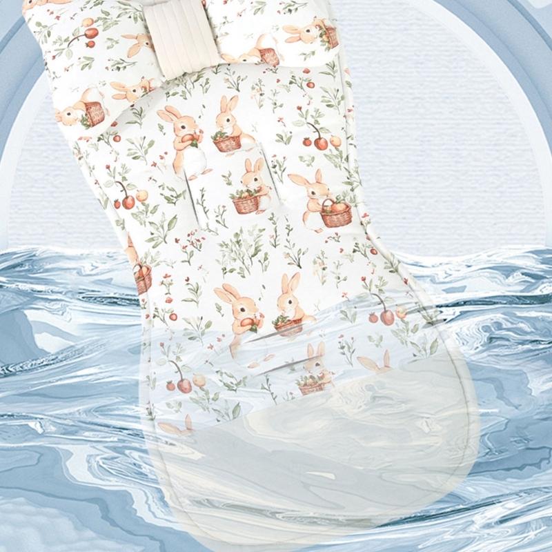 Strollers Seat Liner with Printed Pattern Pushchair Mattress Chair Pad Baby Carriers Cushion Seat Pad Infant Supply
