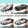 Car Bugatti Alloy Model For Kid With Sound Light Inertia Control Collectible Toy