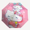 1pc Hello Kitty My Melody Automatic Folding Umbrella - Portable 3-Fold Design with 8-Bone Iron Frame, Perfect for Outdoor Use, Festive Gifts, Travel,