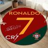 CR7 Cristiano Ronaldo Round Area Rug,Carpet Rug for Living Room Bedroom Sofa Playroom Decor,Non-slip Floor Mat