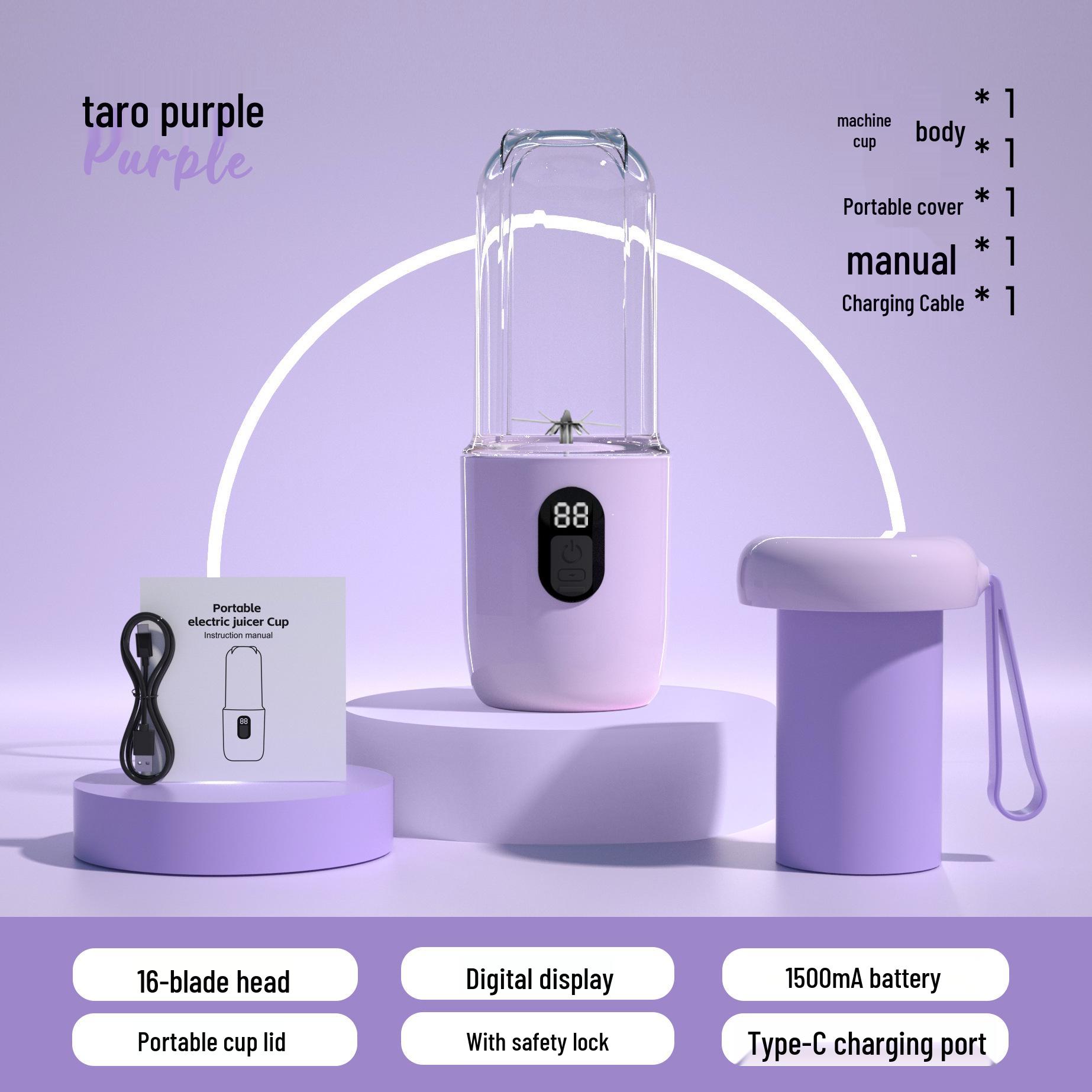 Portable USB Rechargeable Multifunctional Juicer Cup for Home and Travel