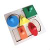 Young Child Shape Puzzle with Knobs Early Learning Knobbed Develops Skills
