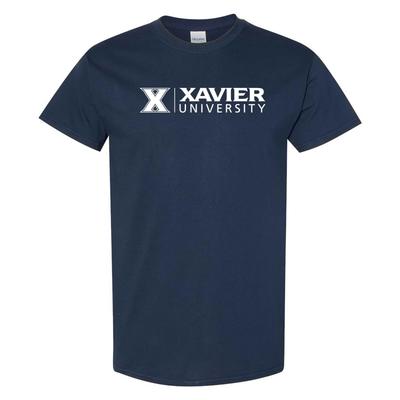 Xavier Musketeers Institutional Logo Short Sleeve Shirt - Navy
