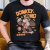 2025 Summer Donkey Kong Arcade Game Printed Tshirt Mens Casual Cotton Fashion Loose Street Short Sleeves