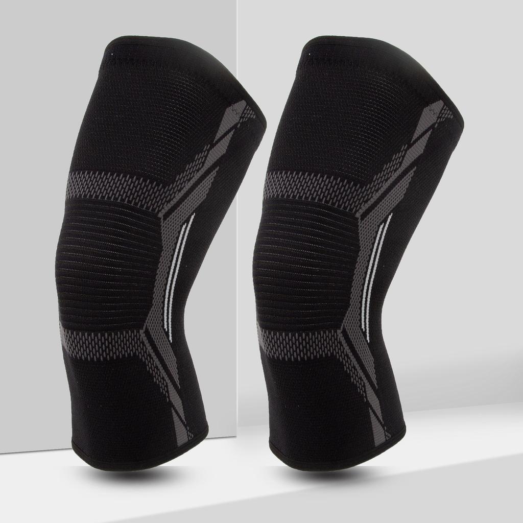 Knitted Nylon Sports Extended Knee Pads for Men and Women In Autumn and Winter Calf Protection Basketball Football Mountaineering Warm Knee Pads