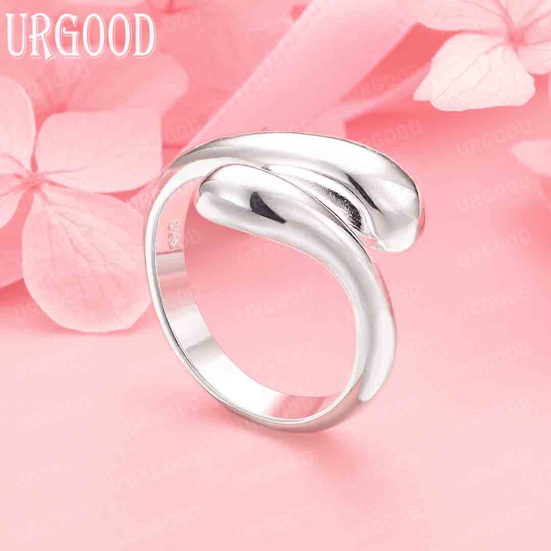 

925 Sterling Silver Fashion Jewelry Beautiful Wedding Rings Adjustable