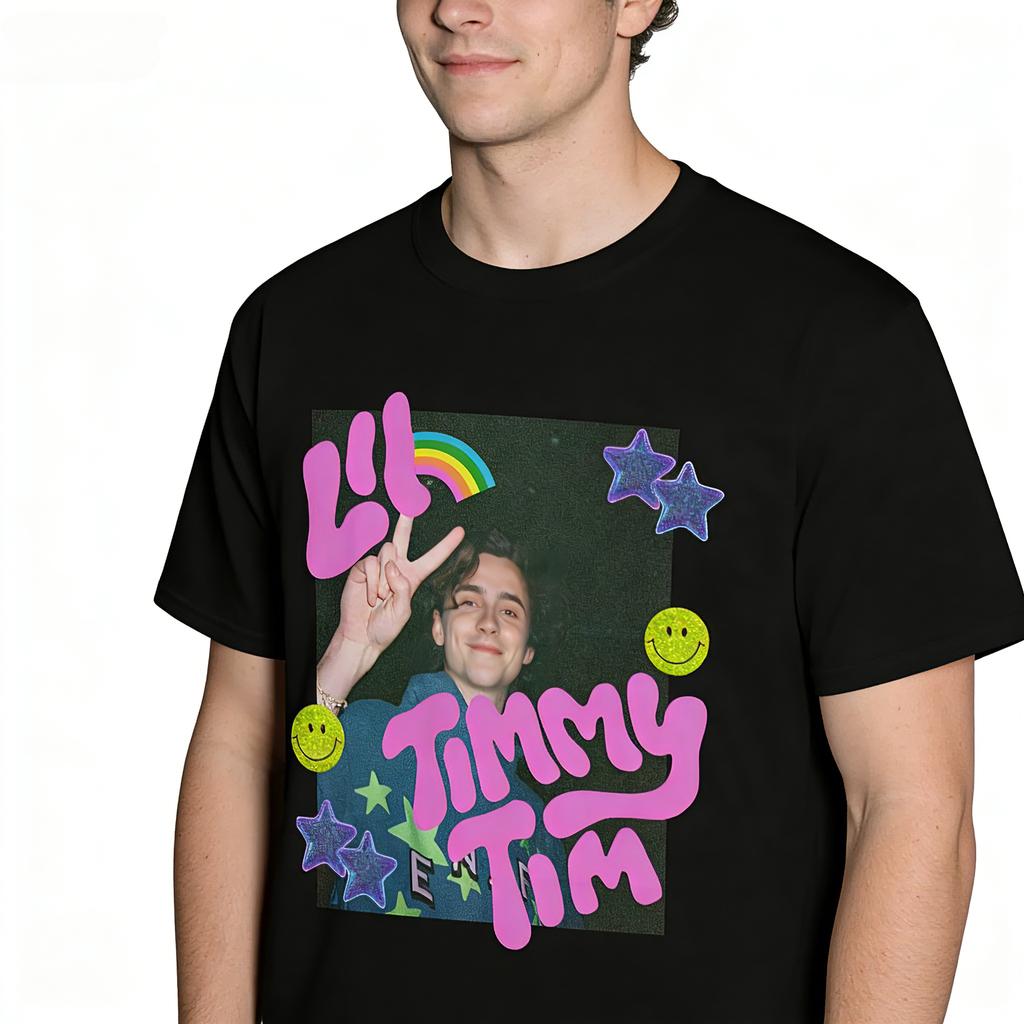 2026 SpringSummer Timothee Chalamet Peace Sign Shirt Fashionable Mens and Womens Trend Peace Sign TShirt