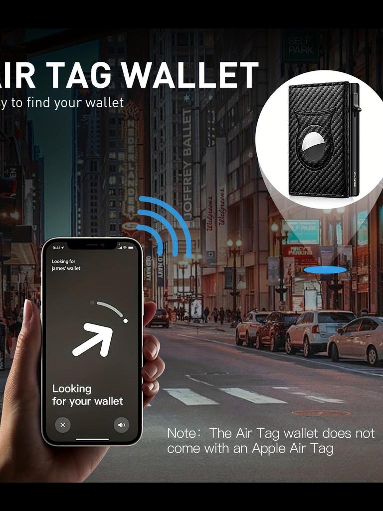 Men's RFID Metal Aluminum Card Holder and Document Clip