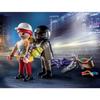 Playmobil 71255 starter pack agent et voleur, city action, les policiers, dès 4 ans