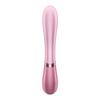 Satisfyer Hot Lover warming app clitoral simultaneous remote control clitoral vaginal vaginal orgasm electric love silicone 39℃ vibrator, compatible,