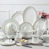Jingdezhen New Chinese Style 56-Piece Ceramic Dinnerware Set
