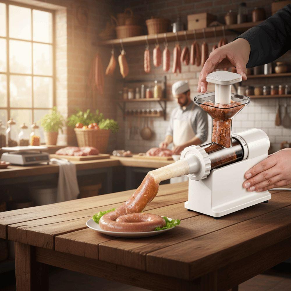 Hochleistungs-Wurstfüllmaschine Großkapazität Fleischwolf Hausgemachte Wurst