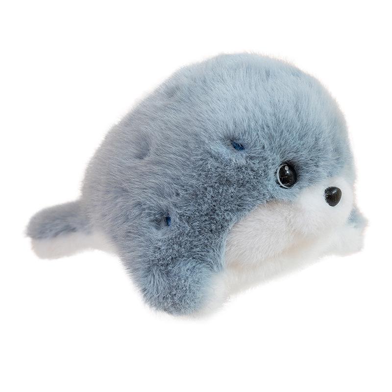 Cute Baby Seal Plush Toy with Orca Figure - Adorable Aquarium Animal Doll