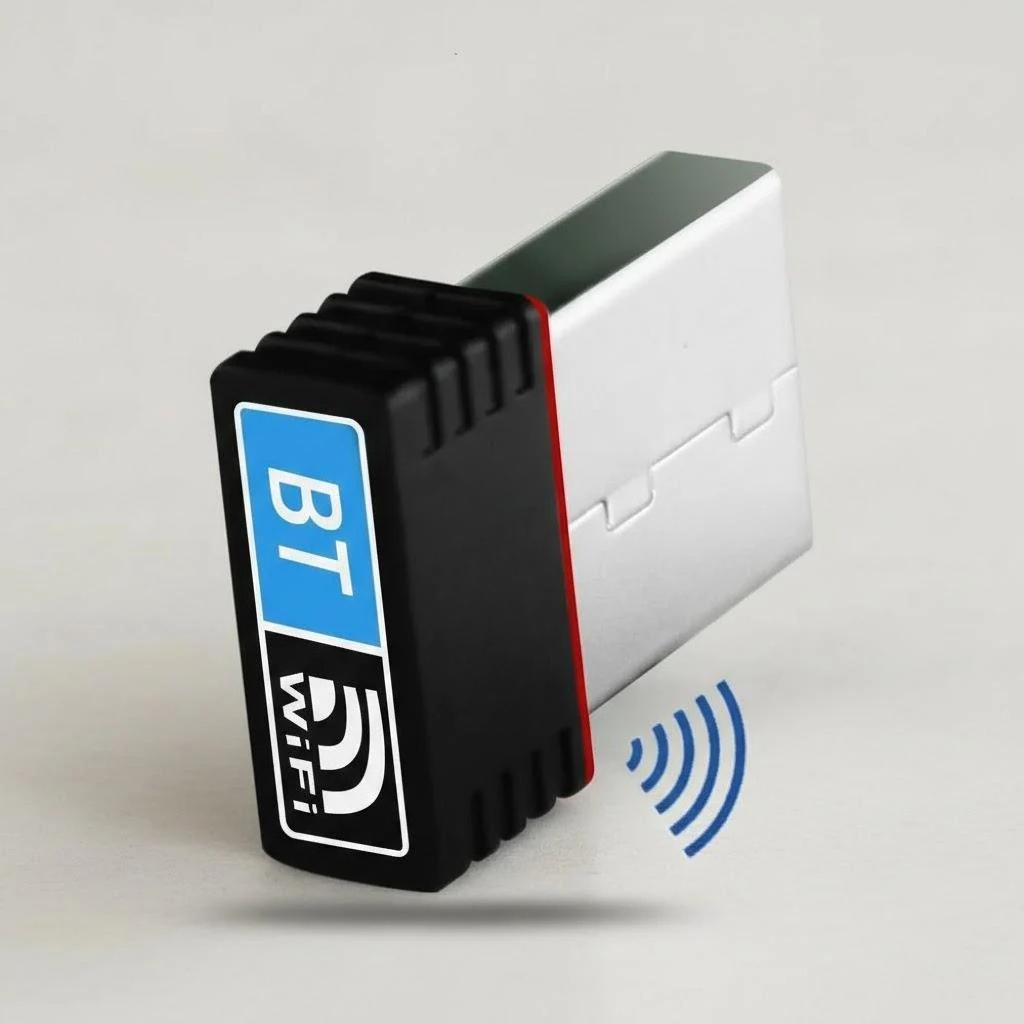 

WiFi Bluetooth 4 0 USB Dongle Dual Band Wireless Network Adapter Nano Receiver for PC Laptop Desktop Signal Transmitter чорний