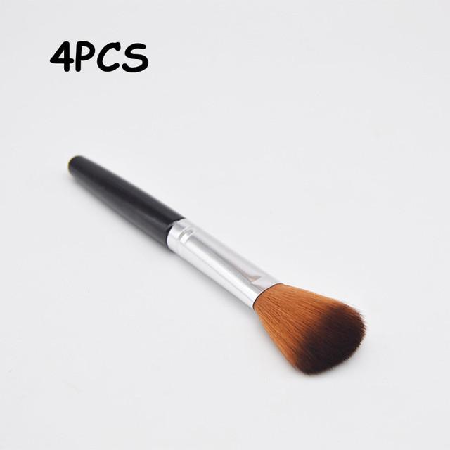 1/4PCS Makeup Brush Loose Powder Brush Face Blush Contouring Highlighter Shadow Brush Soft Bristles Multi-use Beauty Makeup Tool