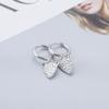 ANENJERY Leopard Animal Hoop Earrings Female Creative Light Luxury French Jewelry