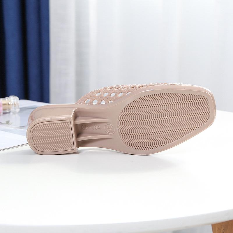 Chinelos femininos da moda verão antiderrapante sandálias casuais elevadas