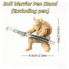 Medieval Kneeling Soldier Pen Holder 3D Printed Retro Nordic Warrior Desktop Storage for Office Desk Decor Gift