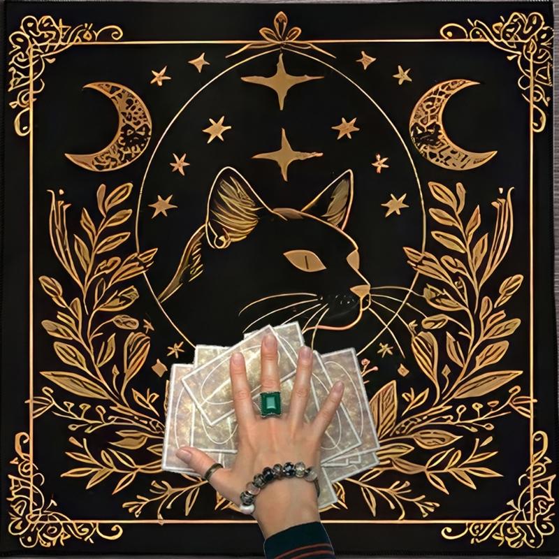 Divinations Tablecloth Star Flower Astrology Tarots Card Tablecloth Altars Cloth Divinations Board Game Accessory