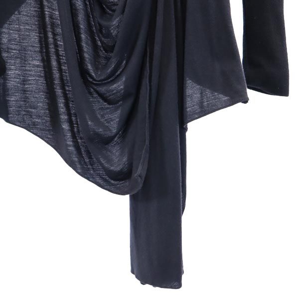 HELMUT LANG Cross drape Jacket Black x gray Women Used