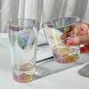 Rainbow Fuji Mountain Glass Cup Unique Design Fairy Whiskey Coffee Cup