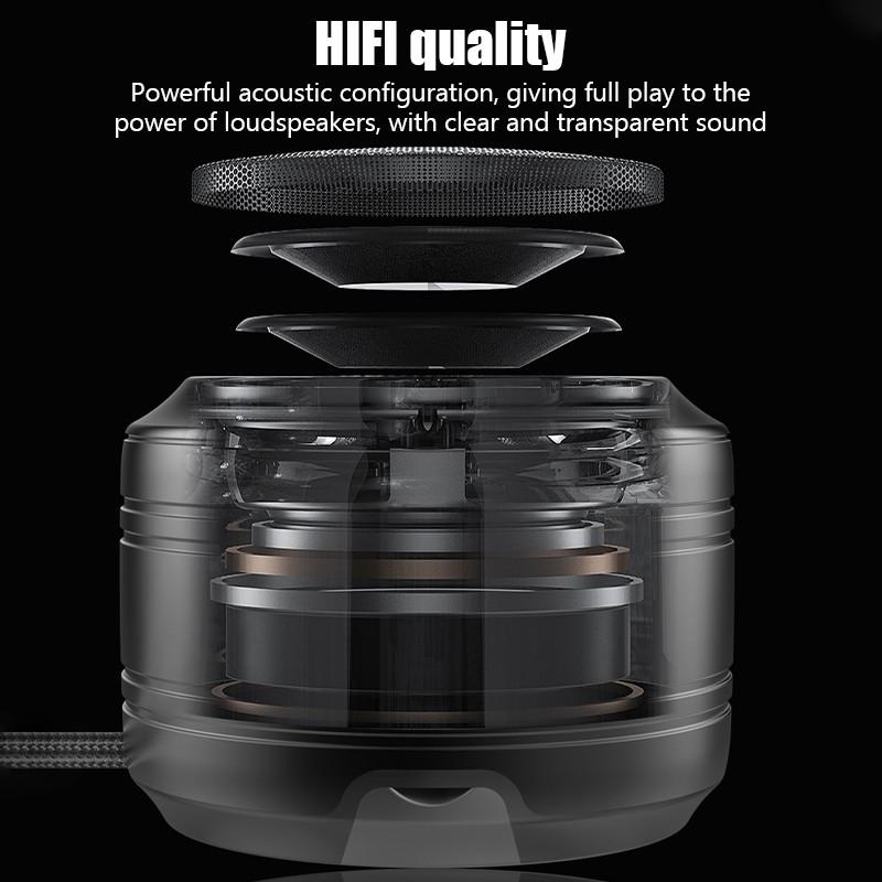 A2 Mini Wireless Bluetooth Speaker HiFi Sound Music Player Bluetooth Speaker With Microphone Metal Material Outdoor Portable Super Volume Audio