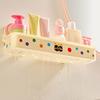 Storage Rack Vacuum Suction Cup Storage Rack Wall Mounted Space Saving Organizer with Hollow Drainage Design Mildew Resistant Bathroom Shelf