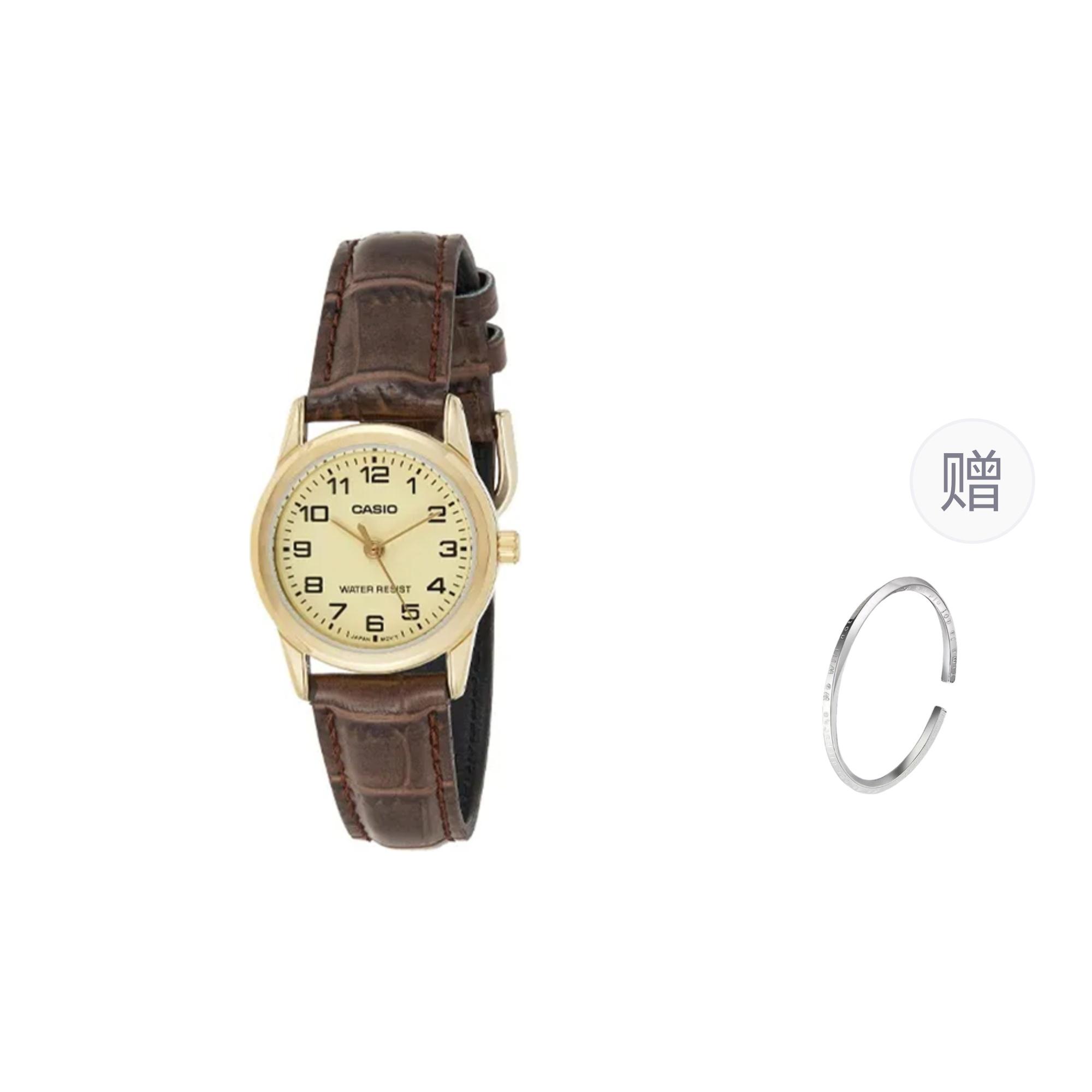 CASIO Women s 25.3mm Gold Watch LTP-V001GL-9BUDF- Gold