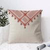 Keffiyeh Scarf Checkered Cushion Cover Eco Linen Pillow Case DoubleSided Print Breathable  Durable Hidden Zipper Home Decor