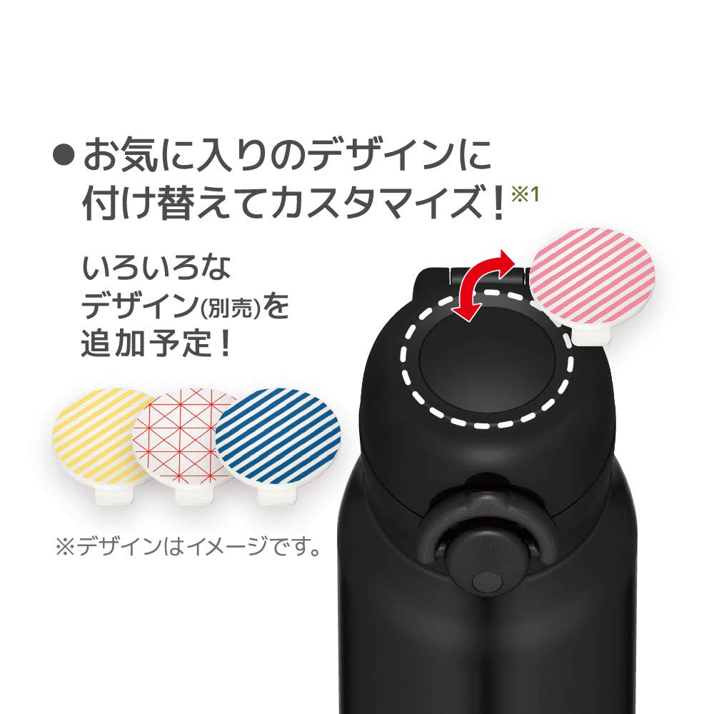 Thermos Vacuum Insulated Portable Matte MTBK Mug, 750ml, Black, JNR-751