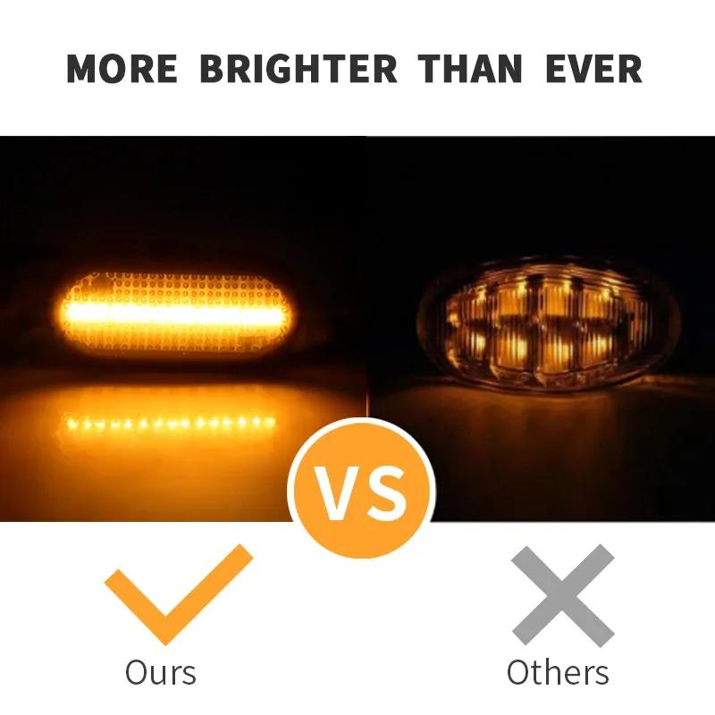 2x Led Dynamic Side Marker Turn Signal Lights For Nissan Interstar Bus X70 X83 Pritsche/Fahrgestell Kasten Bus X83 Kubistar X76