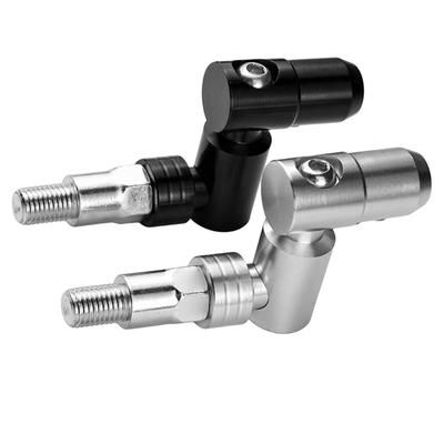 Metal Mirror Folding Bracket Screw Motorcycle Rearview Mirror Seat Fixed Screw Motorbike Mirror Base 360 Degree Rotation