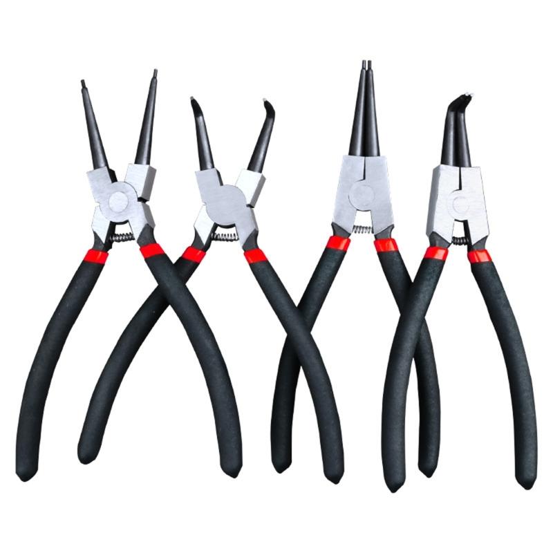 9inch Snap Rings Pliers Double Purpose Circlip Pliers Carbon Steel Removing Reassembling Hand Tool for Internal