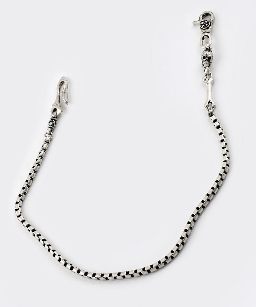 SHOVEOFF Svc-534 Handmade Skull Antique Silver Pants Chain