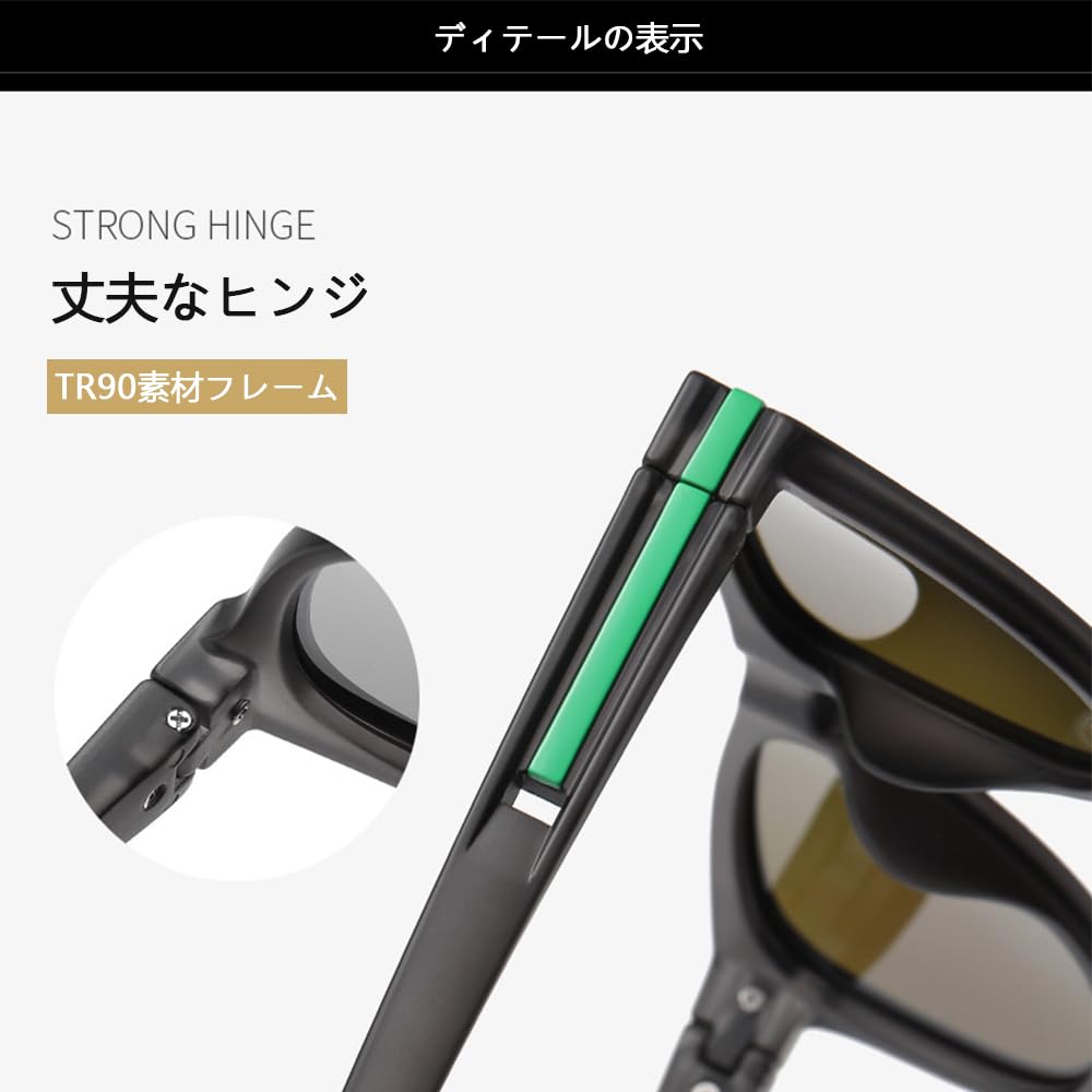 Feisedy Polarized Sunglasses for Men and Wellington UV400 for and Stylish B1107 Women, Style, Protection, Driving, Sports, Fishing, Hiking, Red,