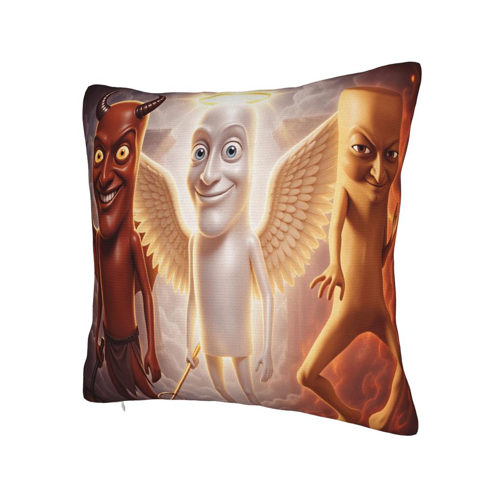 Tung Tung Tung Sahur Meme Pillow Case Print Pillow Cover For Office Car Home Decor Novelty Pillowcases