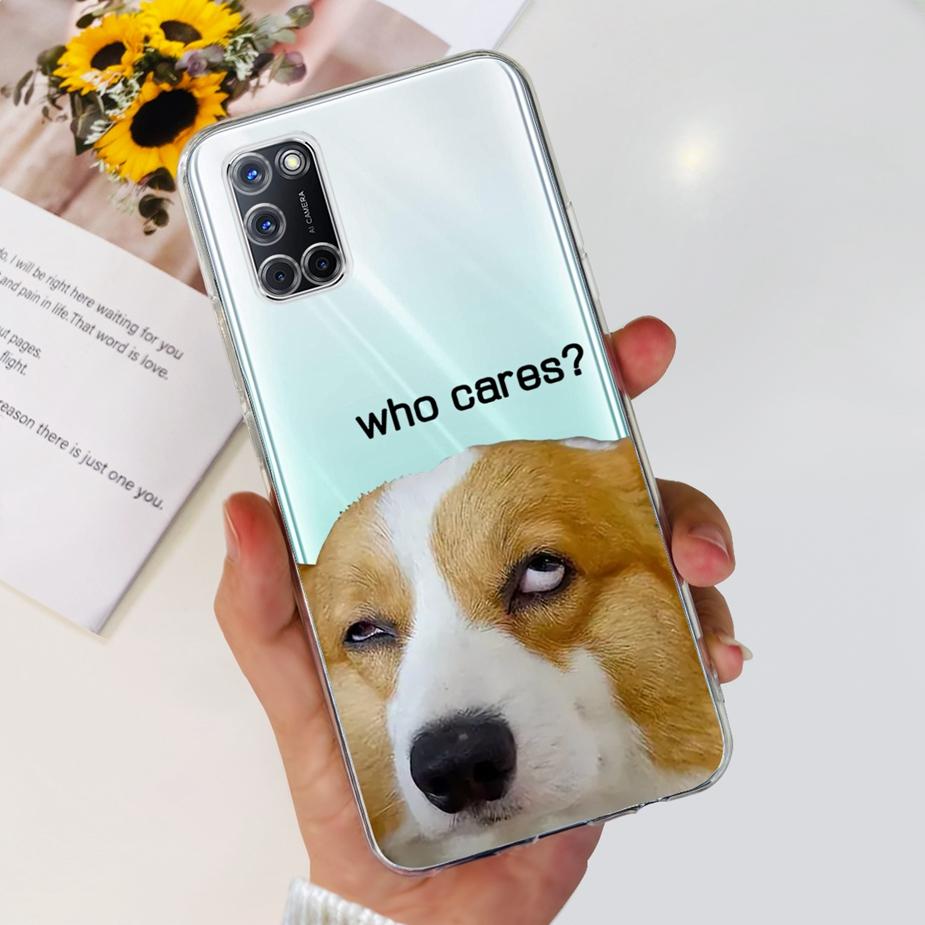 For Oppo A52 A72 A92 Case Cute Fashion Painted Cover Clear Silicone Phone Cases For Oppo A72 A 52 92 OppoA52 OppoA72 Soft Fundas
