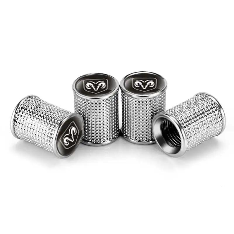 Car Styling Wheel Tire Valve Caps Covers for Dodge CALIBER CARAVAN DURANGO Challenger CHARGER JOURNEY NITRO RAM Accessories WW7